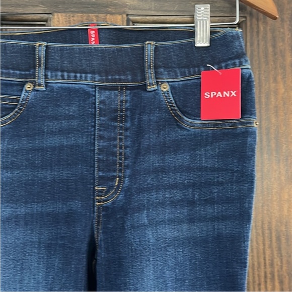 SPANX Blue Flare & Wide Leg Jeans - Picture 8 of 16